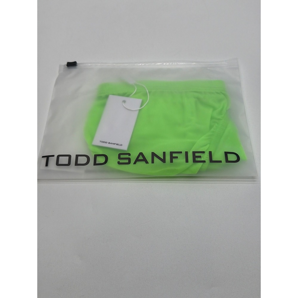 Todd Sanfield Mens Minimal Mesh Bikini Brief Chlorophyll Neon Green MM6863 M